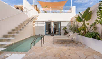 Resa Estates Ibiza sale ted koop Cala Tarida patio townhouse pool .JPG